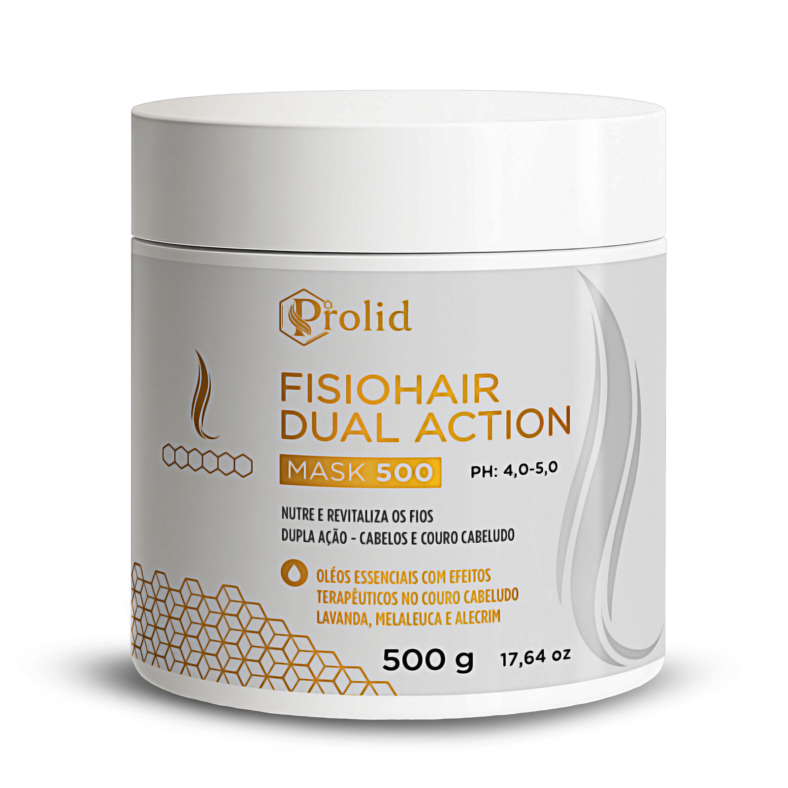 Máscara Capilar Prolid Fisiohair Dual Action 500g - Cabelos e Couro Cabeludo.