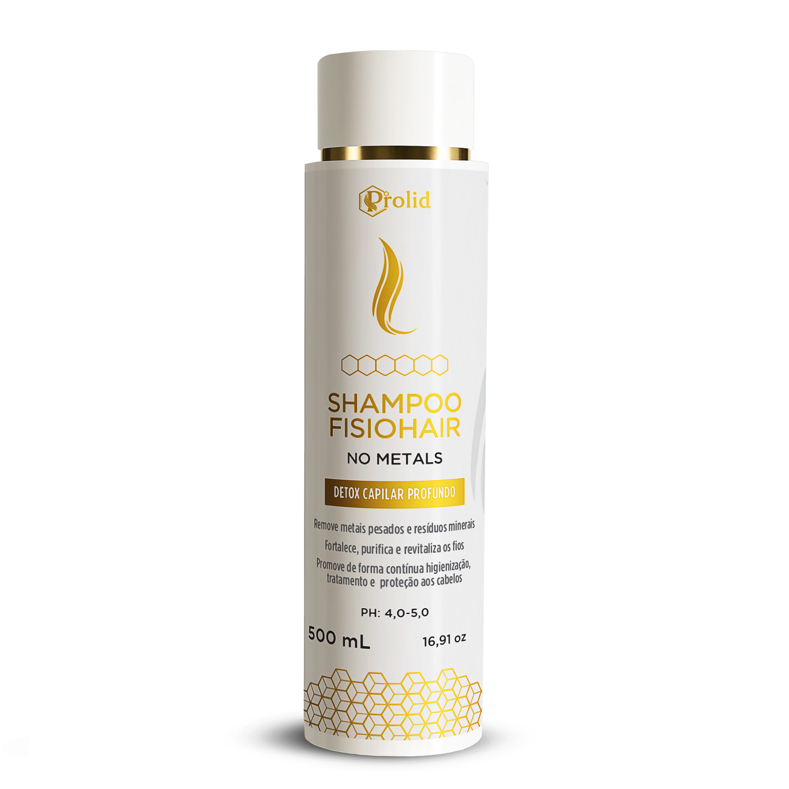 Shampoo de Tratamento Prolid Fisiohair No Metals 500 ml.