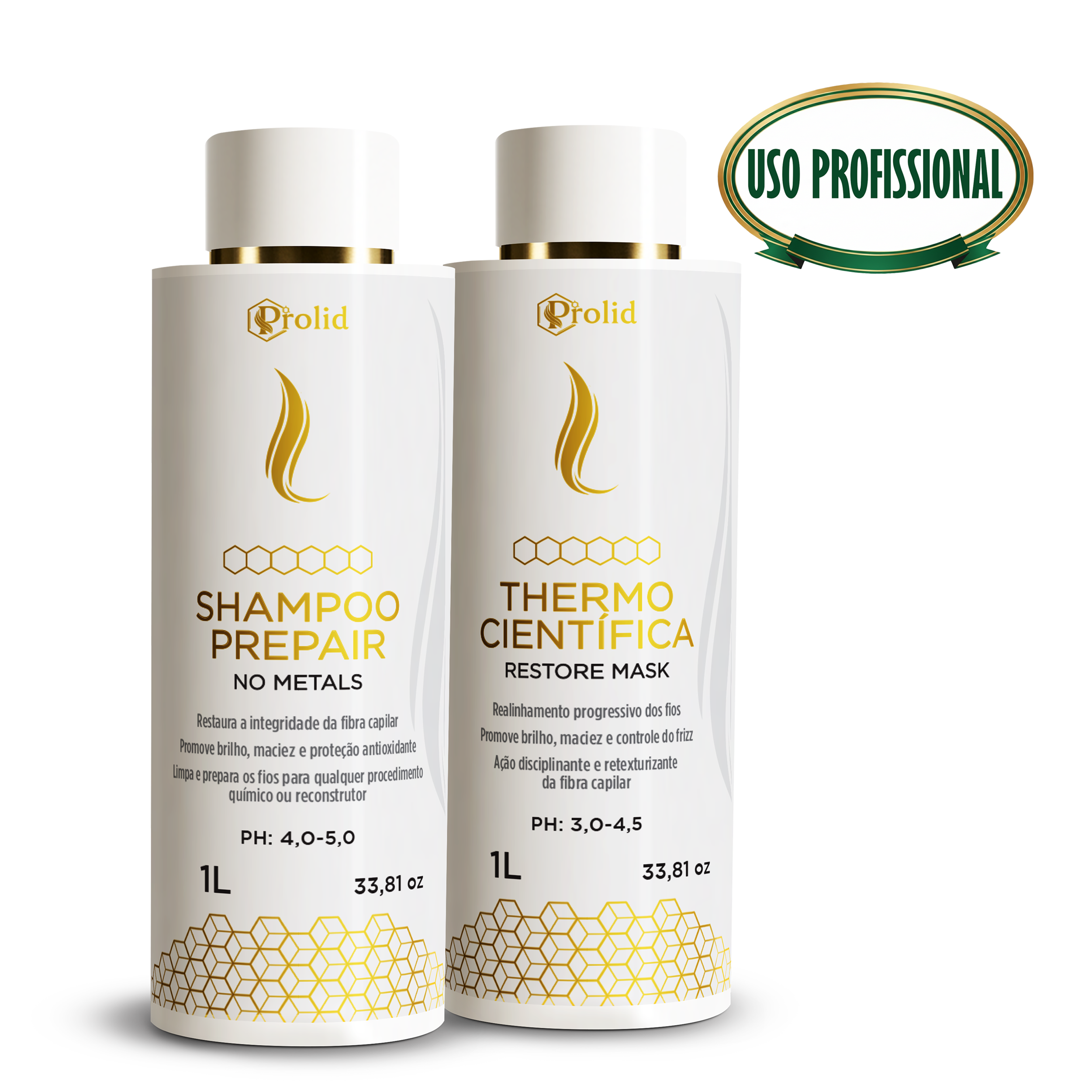 Prolid Alisamento Científico Capilar - Thermo Científica Restore Mask 1 Litro.